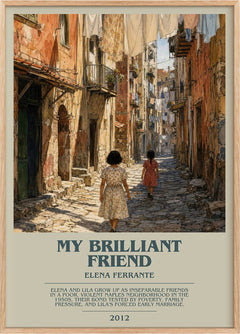 My Brilliant Friend Bookish Wall Art by Elena Ferrante