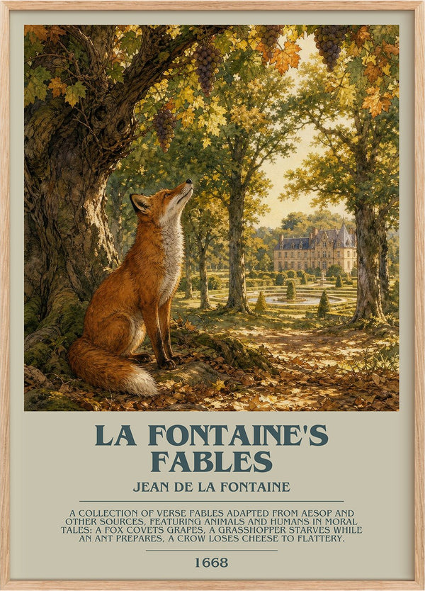 La Fontaine's Fables Bookish Wall Art by Jean de La Fontaine