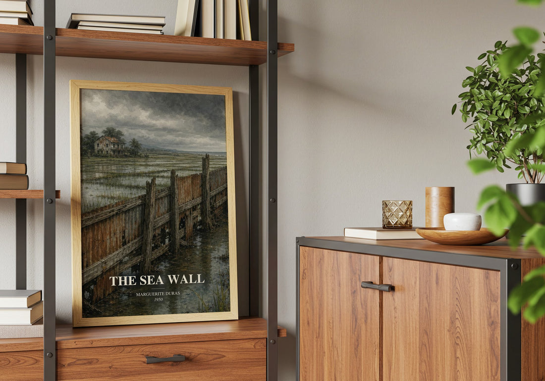 The Sea Wall book watercolour illustration paper finish options – matte satin gloss