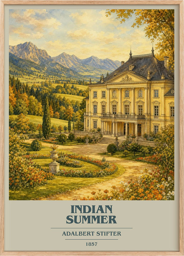 Indian Summer Book Cover Poster by Adalbert Stifter