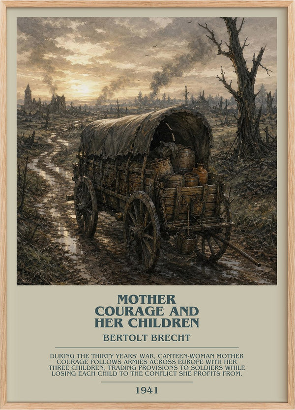 Mother Courage and Her Children Bookish Wall Art by Bertolt Brecht