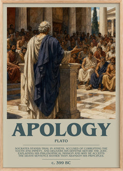 Apology Bookish Wall Art by Plato