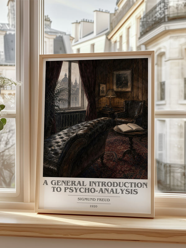 A General Introduction to Psycho-Analysis book cover poster colour and style options – Sigmund Freud book art