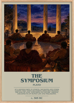The Symposium Bookish Wall Art by Plato