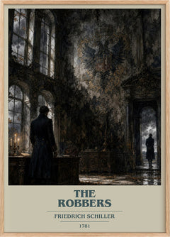 The Robbers Book Cover Poster by Friedrich Schiller