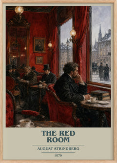 The Red Room Book Cover Poster by August Strindberg