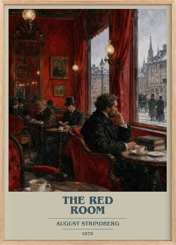 The Red Room Book Cover Poster by August Strindberg