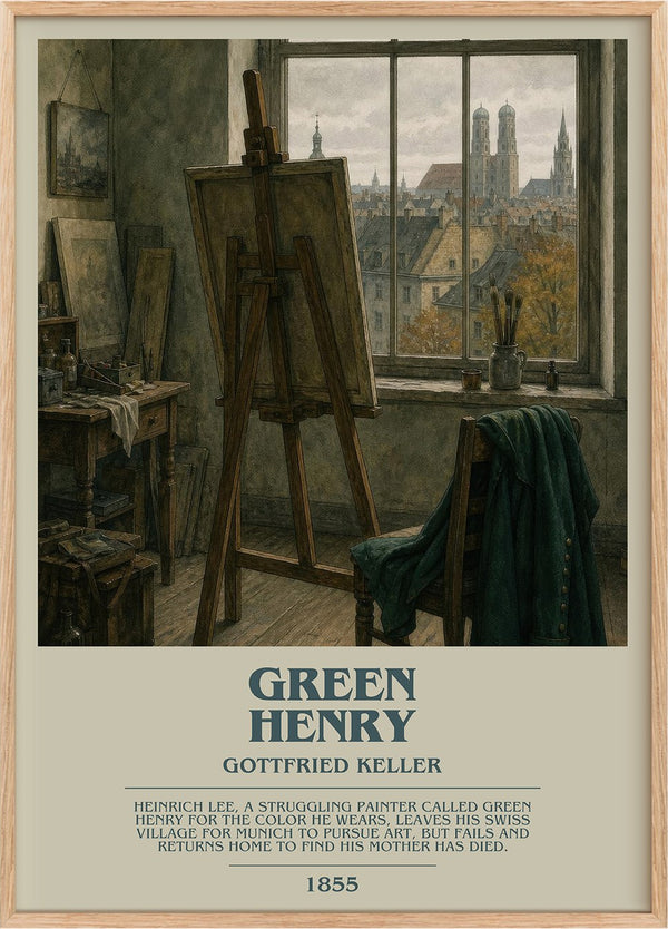 Green Henry Bookish Wall Art by Gottfried Keller