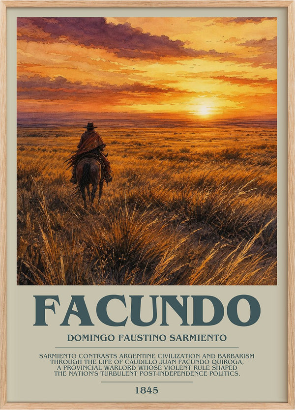 Facundo Bookish Wall Art by Domingo Faustino Sarmiento