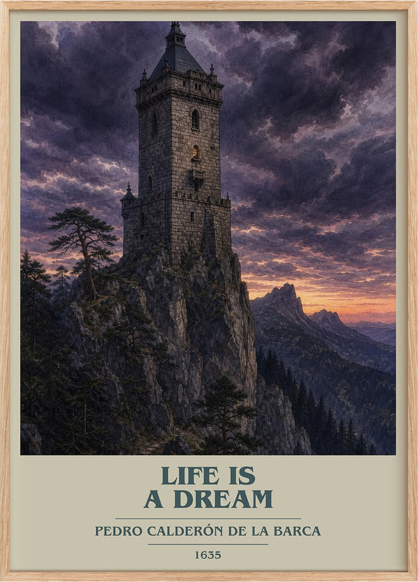 Life Is a Dream Book Cover Poster by Pedro Calderón de la Barca