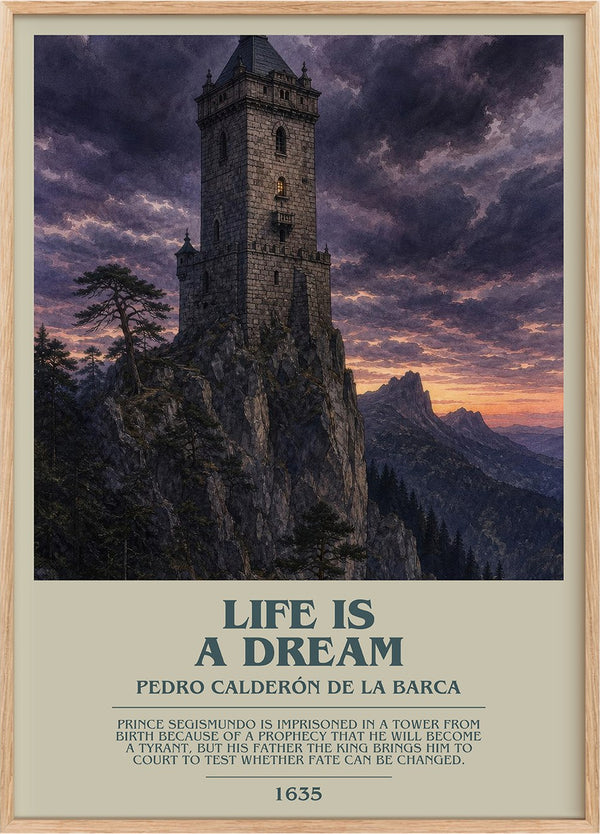 Life Is a Dream Bookish Wall Art by Pedro Calderón de la Barca