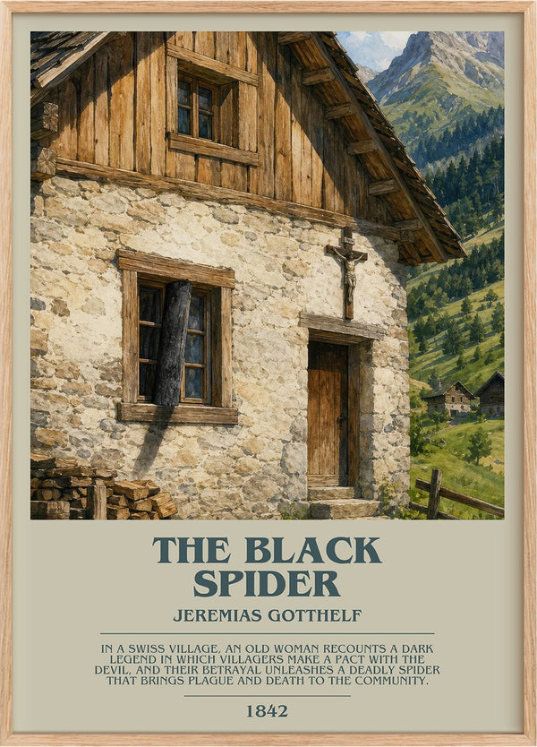 The Black Spider Bookish Wall Art by Jeremias Gotthelf