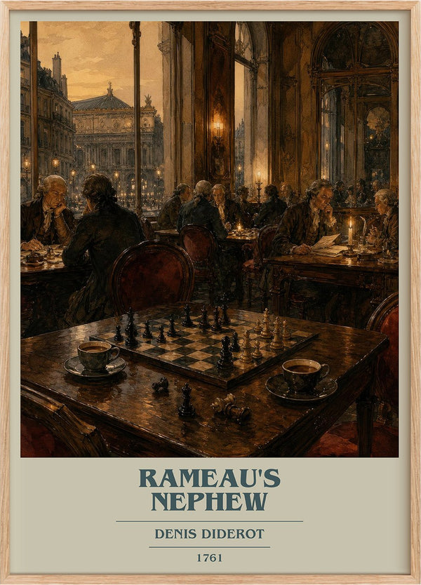 Rameau's Nephew Book Cover Poster by Denis Diderot