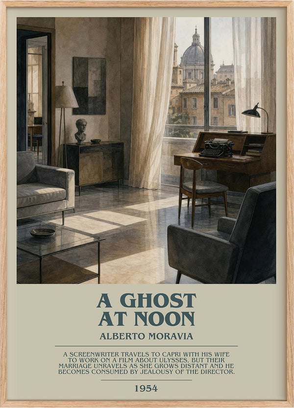 A Ghost at Noon Bookish Wall Art by Alberto Moravia