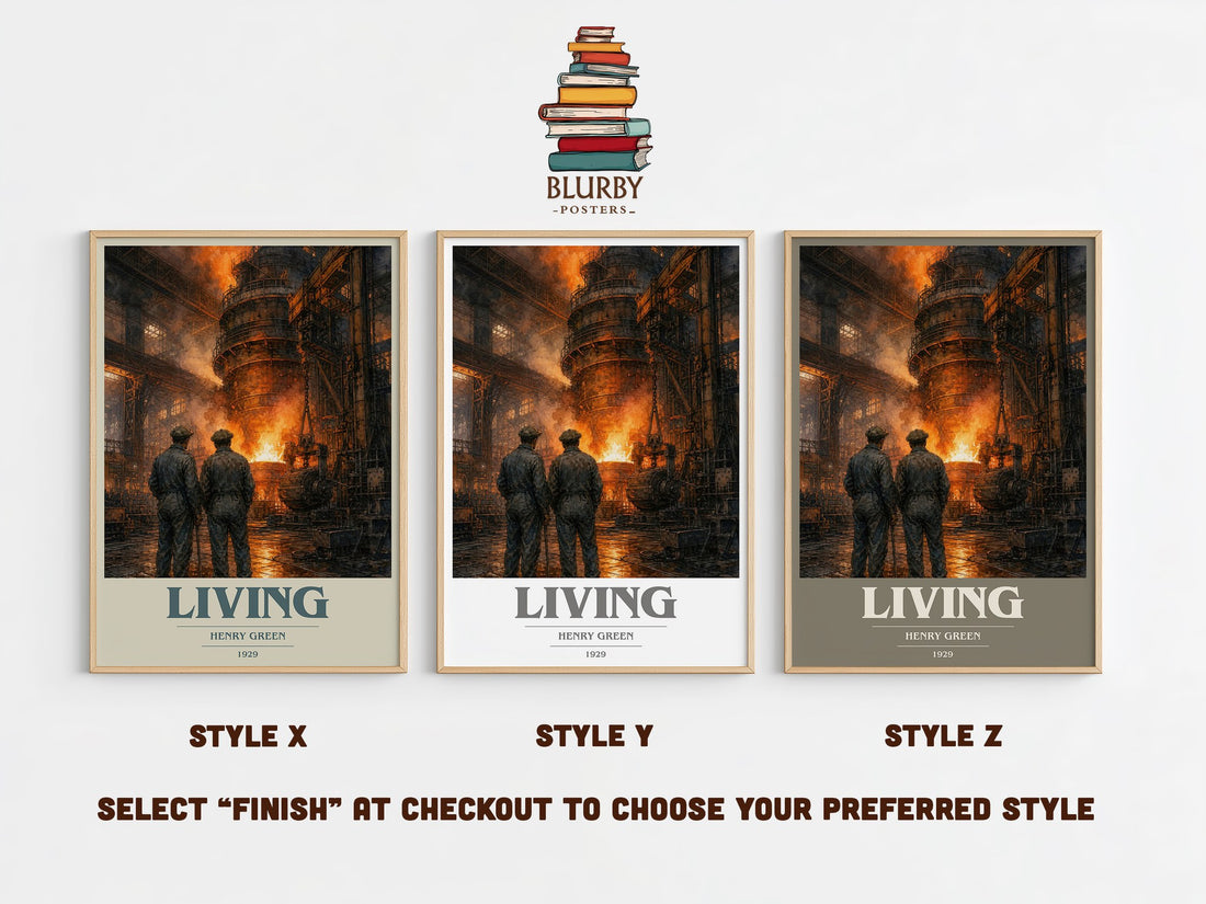 Living book cover print in frame leaning in hallway – literary fiction wall art (mockup)