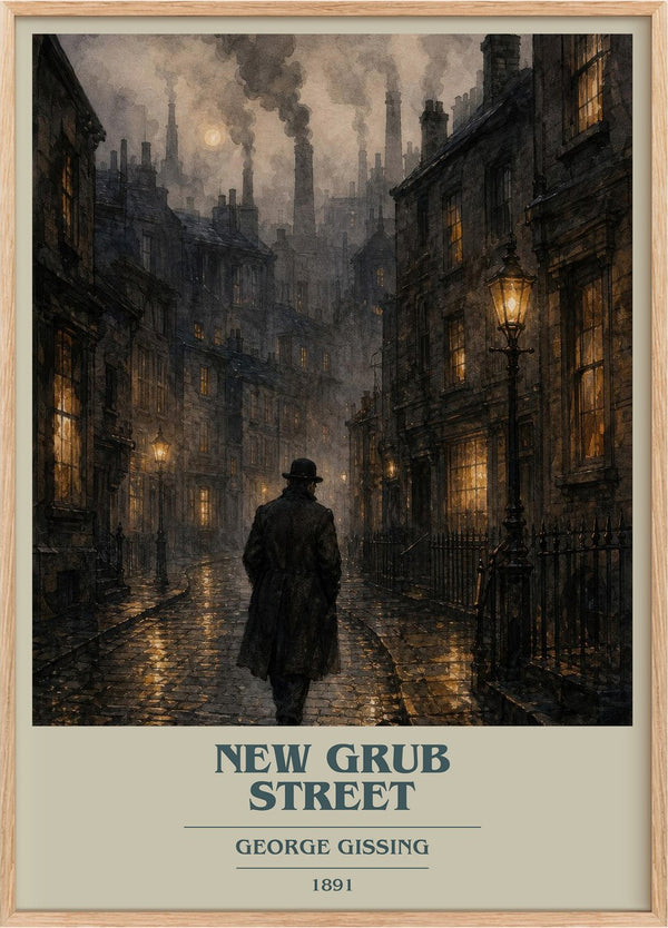 New Grub Street Book Cover Poster by George Gissing