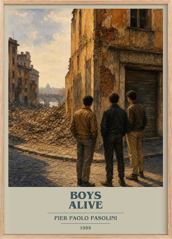 Boys Alive Book Cover Poster by Pier Paolo Pasolini