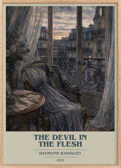 The Devil in the Flesh Book Cover Poster by Raymond Radiguet