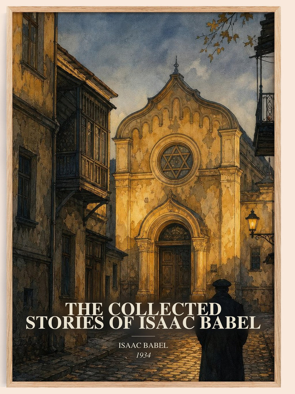 The Collected Stories of Isaac Babel watercolour book poster by Isaac Babel – framed literary art print