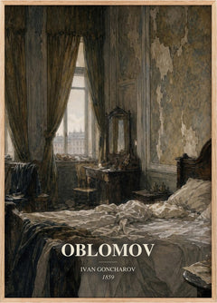 Oblomov Book Watercolour Illustration by Ivan Goncharov