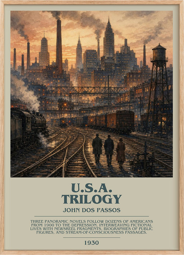 U.S.A. Trilogy Bookish Wall Art by John Dos Passos