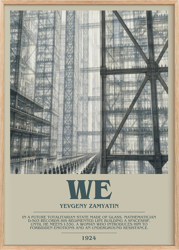 We Bookish Wall Art by Yevgeny Zamyatin