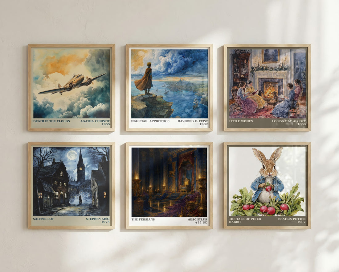 The Persians literary print in frame leaning in hallway – classic literature wall art