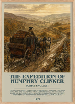 The Expedition of Humphry Clinker Bookish Wall Art by Tobias Smollett