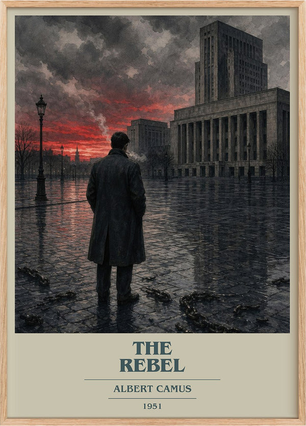The Rebel Book Cover Poster by Albert Camus