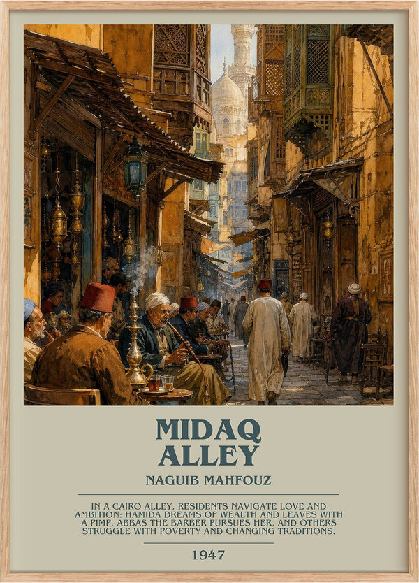 Midaq Alley Bookish Wall Art by Naguib Mahfouz