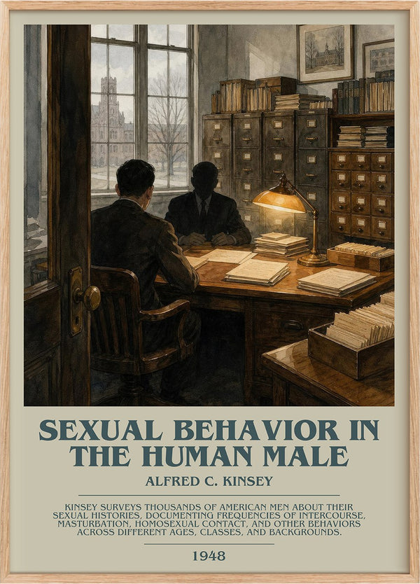 Sexual Behavior in the Human Male Bookish Wall Art by Alfred C. Kinsey
