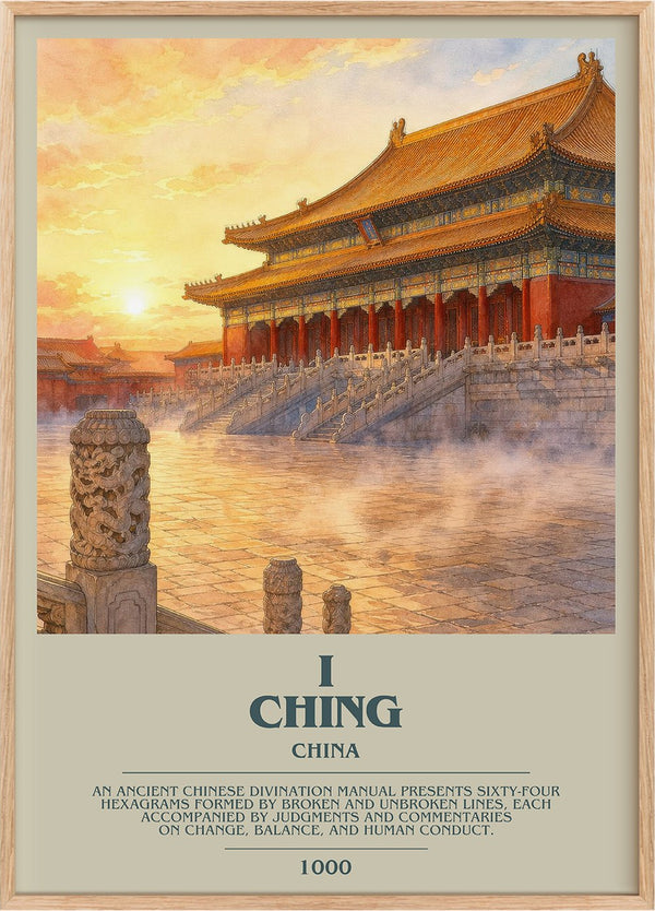 I Ching Bookish Wall Art by China
