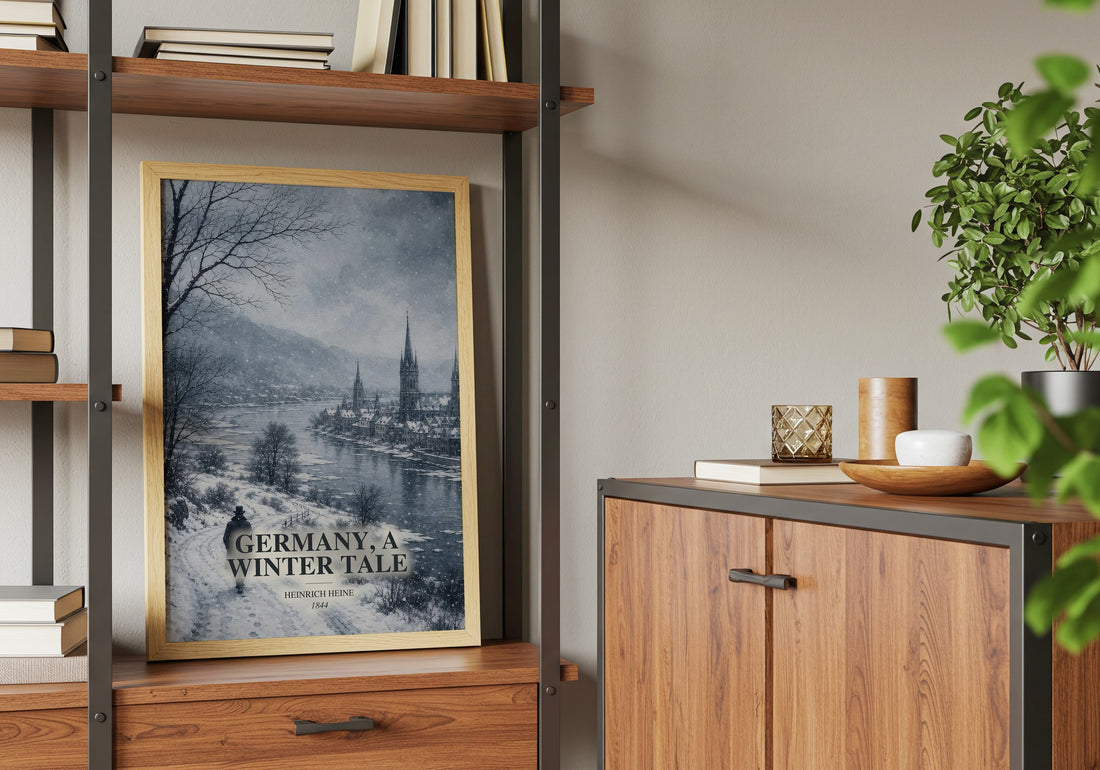 Germany, a Winter Tale book watercolour illustration paper finish options – matte satin gloss
