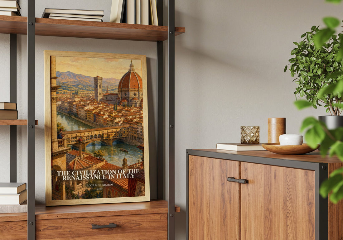The Civilization Of The Renaissance In Italy book watercolour illustration paper finish options – matte satin gloss