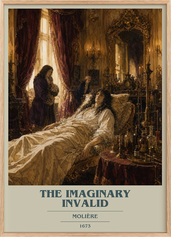 The Imaginary Invalid Book Cover Poster by Molière