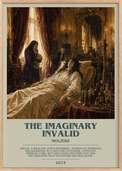 The Imaginary Invalid Bookish Wall Art by Molière