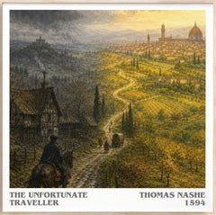The Unfortunate Traveller Literary Art Print by Thomas Nashe