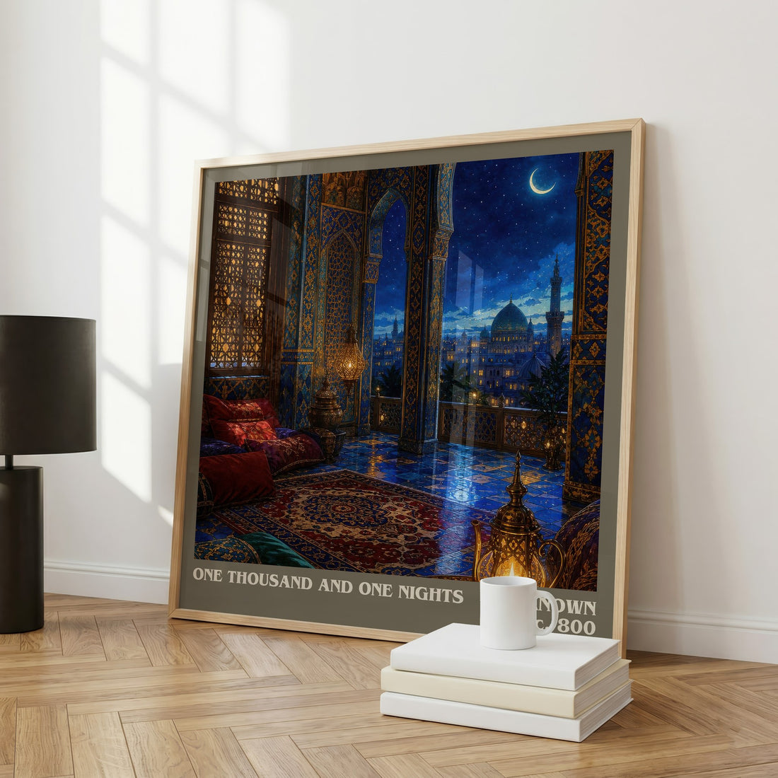 One Thousand and One Nights literary art print colour and style options – Unknown book art