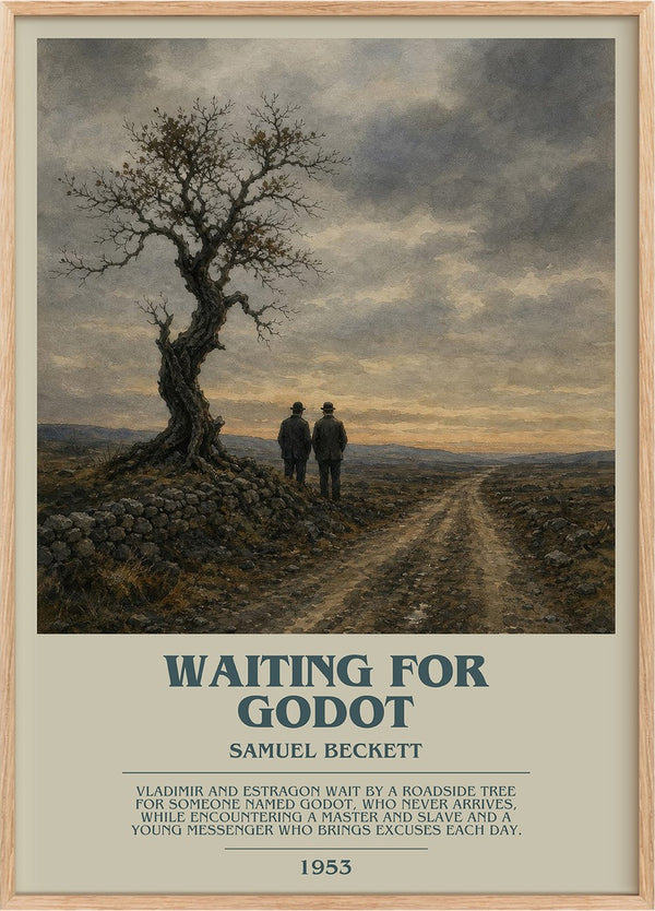 Waiting for Godot Bookish Wall Art by Samuel Beckett