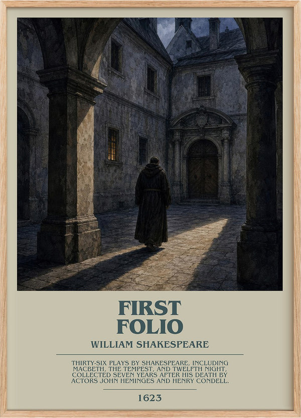 First Folio Bookish Wall Art by William Shakespeare