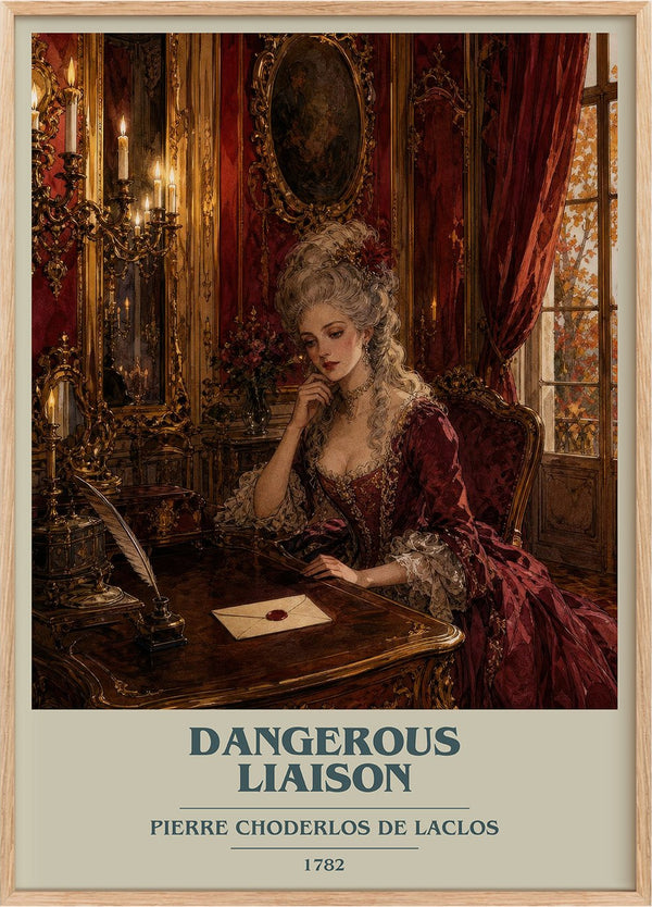 Dangerous Liaison Book Cover Poster by Pierre Choderlos de Laclos