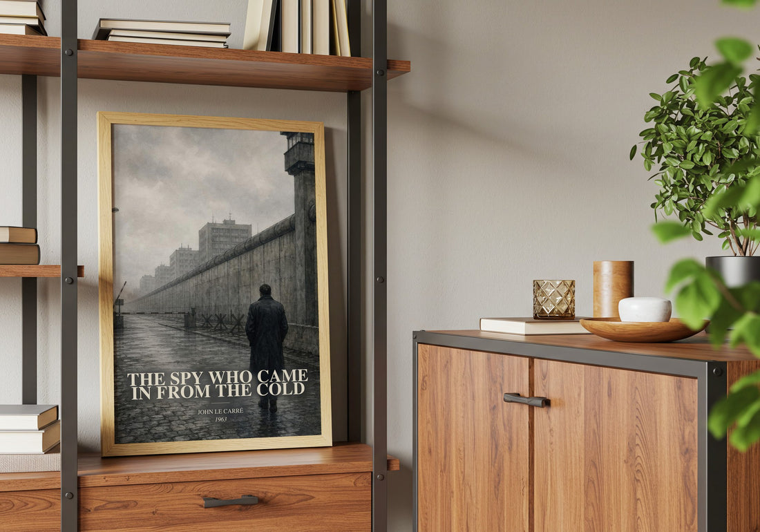 The Spy Who Came in From the Cold book watercolour illustration paper finish options – matte satin gloss