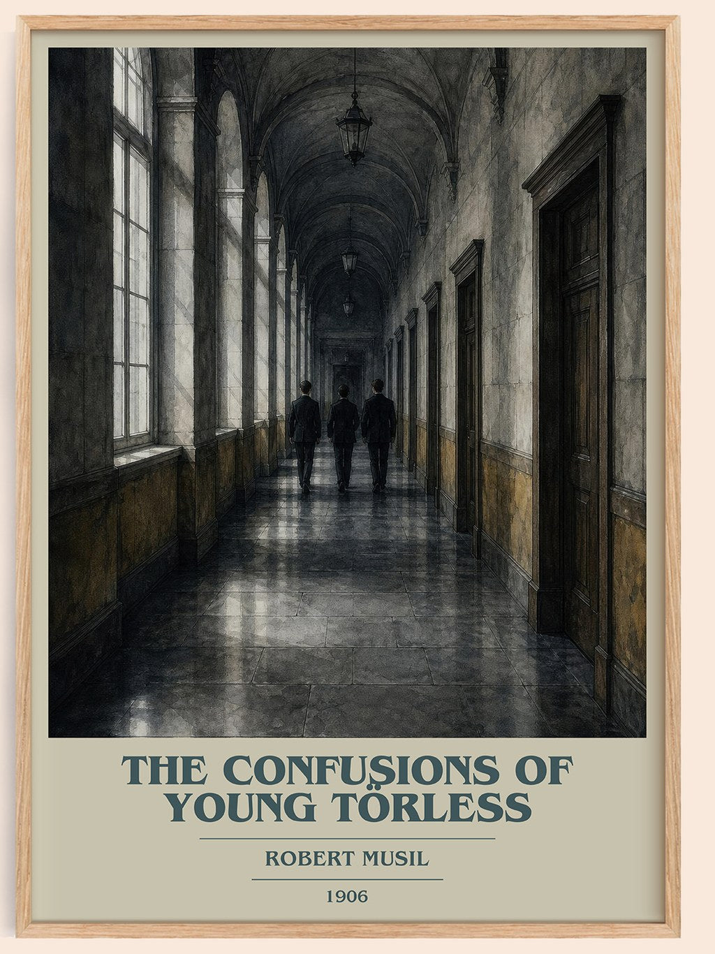 The Confusions of Young Törless book cover book poster by Robert Musil – framed literary art print