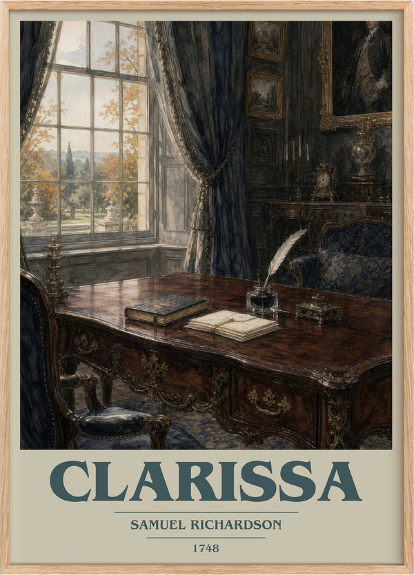 Clarissa Book Cover Poster by Samuel Richardson