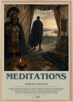 Meditations Bookish Wall Art by Marcus Aurelius