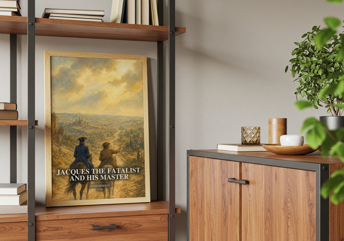 Jacques the Fatalist and His Master book watercolour illustration paper finish options – matte satin gloss