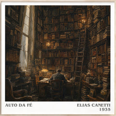 Auto Da Fé Literary Art Print by Elias Canetti