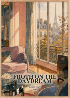 Froth on the daydream Book Watercolour Illustration by Boris Vian