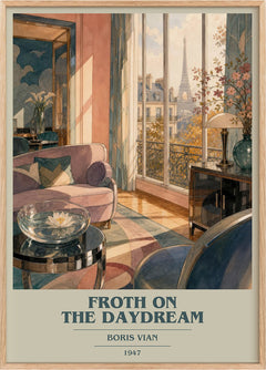 Froth on the daydream Book Cover Poster by Boris Vian
