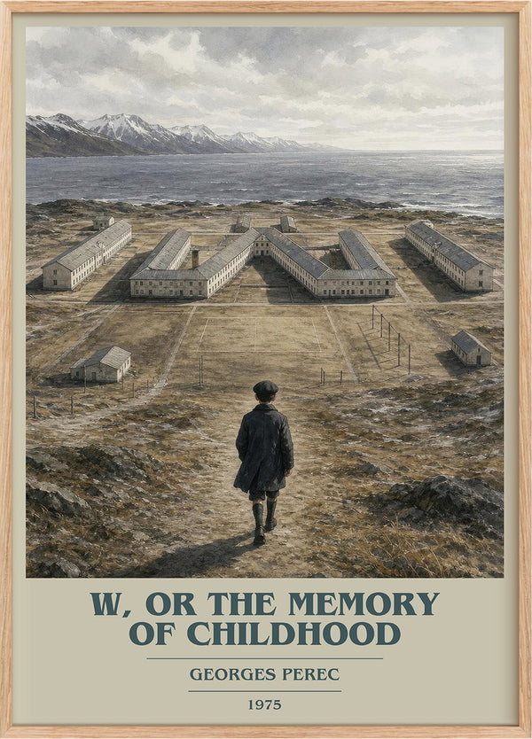 W, or the Memory of Childhood Book Cover Poster by Georges Perec